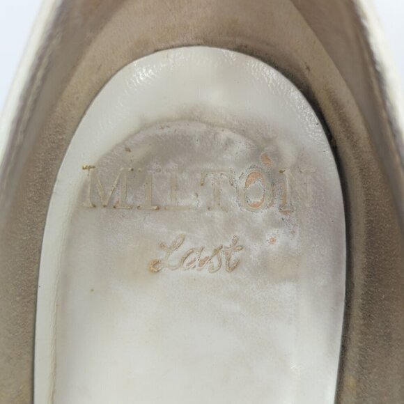 Paul Allan Vintage White Leather Heels, Women's 5.5AAA - Picture 7 of 11